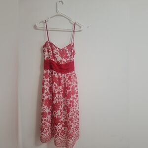 Dress Barn Collection- Floral Red and White Dress